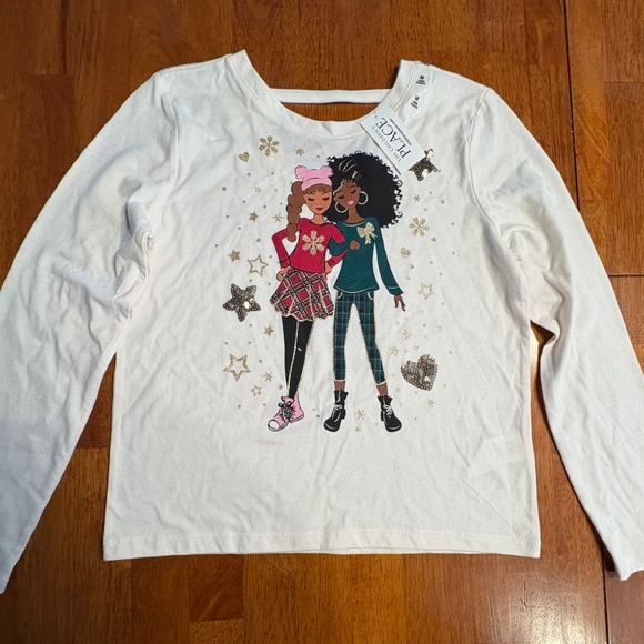 Girls Graphic Top, Girls M, long sleeves, NEW WITH TAGS The Children’s Place - Picture 6 of 6